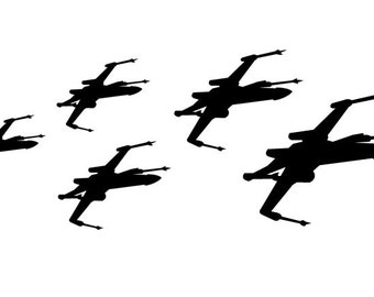 X-Wing Squadron Vinyl Bumper Sticker. Show your love for Star Wars, Red Group, Gold Group, and X-Wings with decals. Nerd Humor, Geeks, Dorks