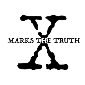 X files type vinyl sticker "X marks the truth" for your car bumper, window, laptop, wall, etc Mulder and Scully pursued the truth in X-Files