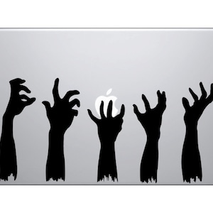 Zombie Hands Vinyl Sticker for Macbooks, Laptops, etc. Bring the Walking Dead to your PC. 5 pieces. Interior / Exterior Die Cut Oracal Vinyl