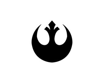 Rebel Alliance Logo Vinyl Bumper Sticker. Show off your love for Star Wars with a clean version of the insignia of the Rebel Alliance.