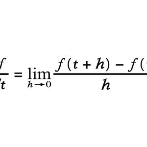 Könnte beinhalten: Mathematische Formel für die Ableitung einer Funktion, dargestellt als Grenzwert des Differenzenquotienten, wenn die Änderung der unabhängigen Variablen gegen Null geht.
