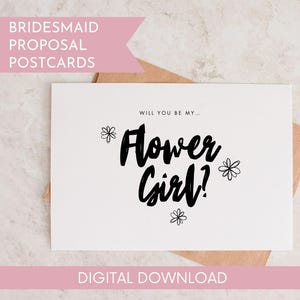 Proposition de bouquet de demoiselle d'honneur, boîte pour propositions de demoiselle d'honneur fillette, page garçon, panier de demoiselle d'honneur, proposition au porteur d'alliances, cadeau fille d'honneur, proposition de mariage