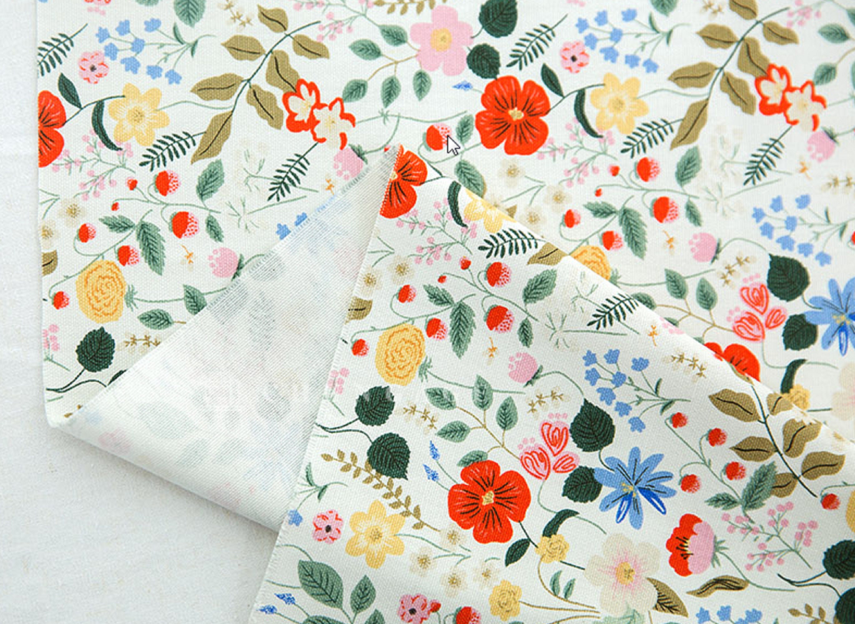Canvas Fabric by the YardBotanical floral fabric Flower Etsy