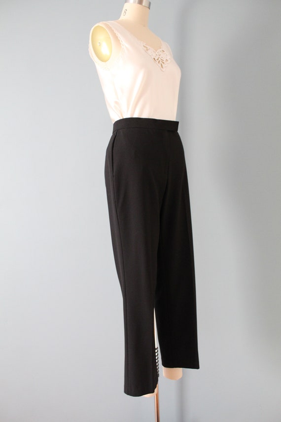 vintage minimalist pants | 90s aline cropped flar… - image 5