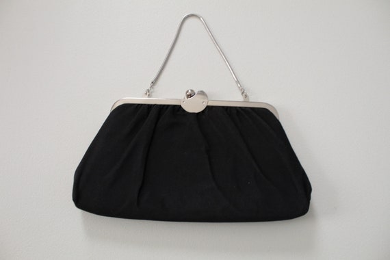 1950s evening handbag | small kiss lock purse | m… - image 3