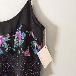 BOTANICAL top floral ruffles top confetti and flowers tank top image 5