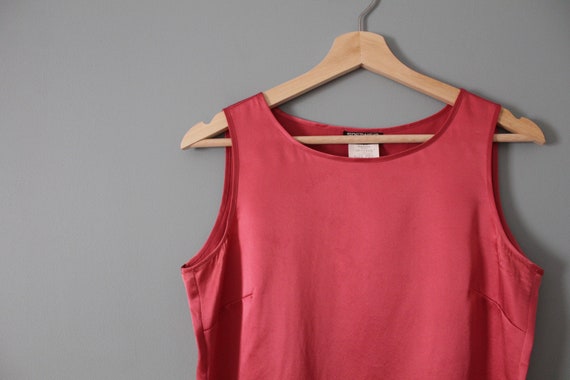 ROUGE silk tank top | 1990s silk top | liquid sil… - image 4