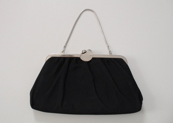 1950s evening handbag | small kiss lock purse | m… - image 4