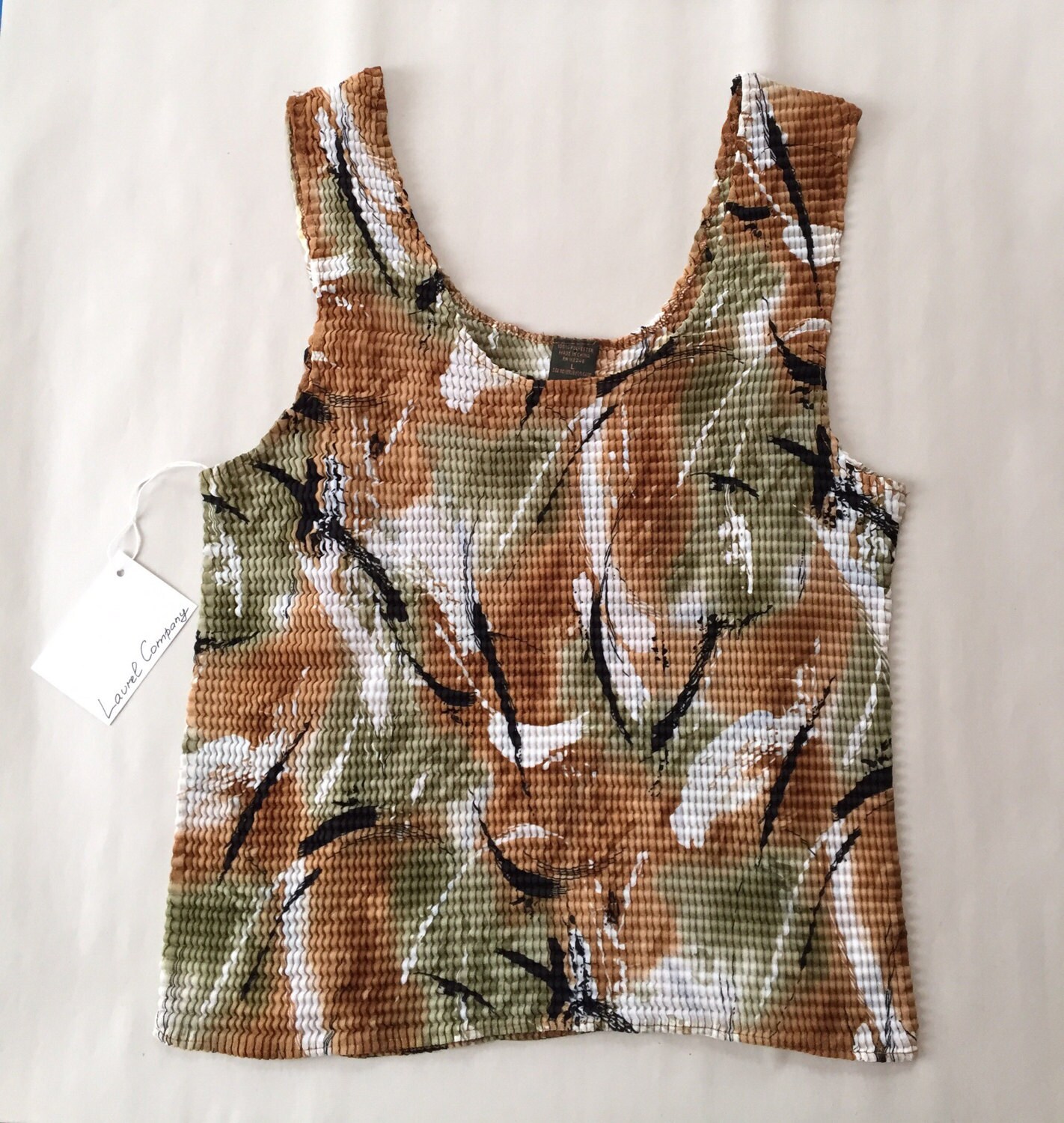 Paint Strokes Crop Top 90s Scrunched Tank Top - Etsy