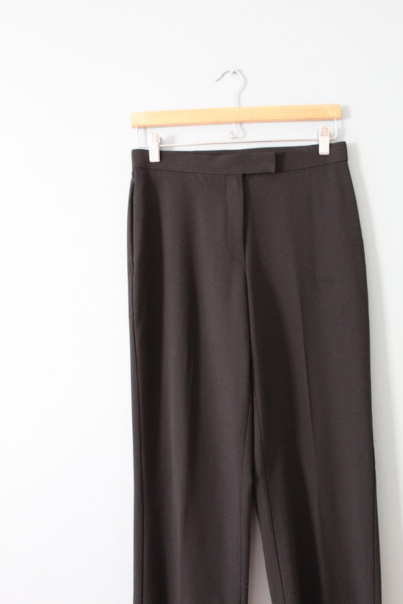 vintage minimalist pants | 90s aline cropped flar… - image 8