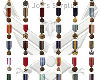 Authentic Authorized New Vanguard Mini Miniature Military Slide Uniform Medals