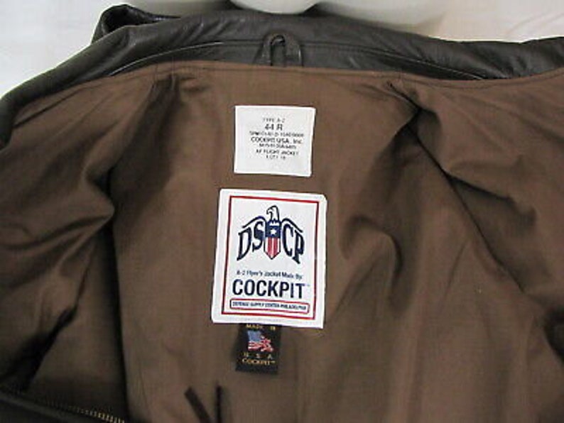 Cockpit DSCP Type A2 USAF Leather Flight Pilot Jacket Air Etsy