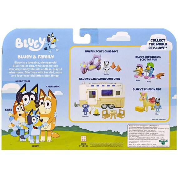 New Expressions Bluey & Family 4pc Poseable 2