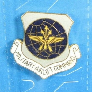 USAF Air Force Airlift MAC Security Police SP Beret Crest Small Nos 1&quot; 1D4