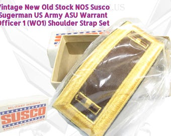 SUSCO Army ASU Dress Uniform Shoulder Board Strap Rank Warrant Officer WO1 C17