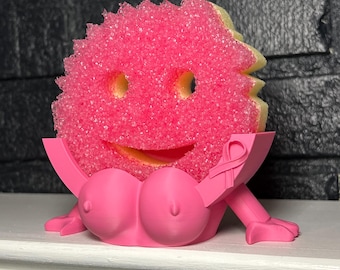 Scrub Tatas Sponge Holder - 3D Printed