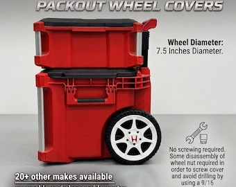 Packout JDM Type R Style Wheel Covers: 3D Printed, Screwable Center Caps, No Drilling