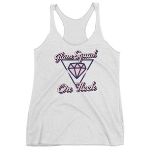 Glam Squad on Fleek Women&#39;s Racerback Tank Top Snookie Jersey Shore with Diamond