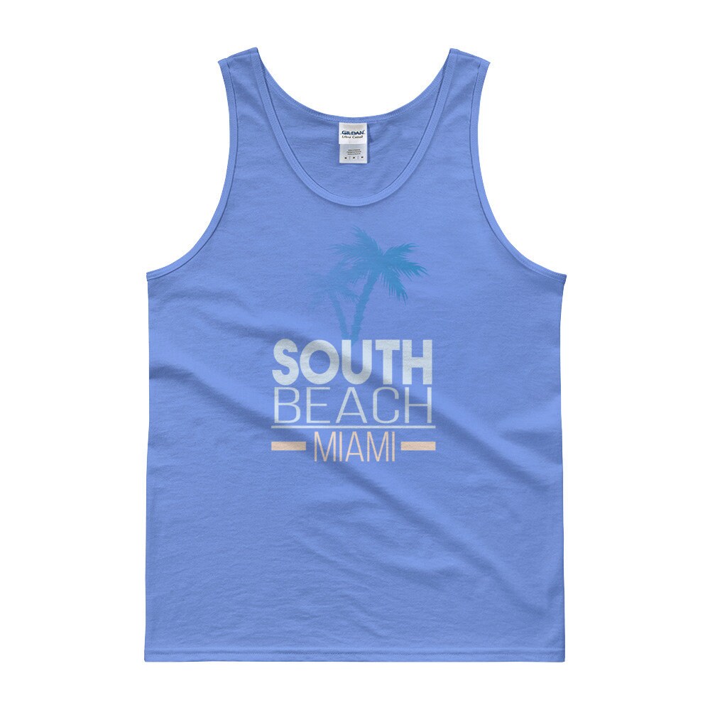 Men's South Beach Miami Tank Top Miami Tank Top With | Etsy