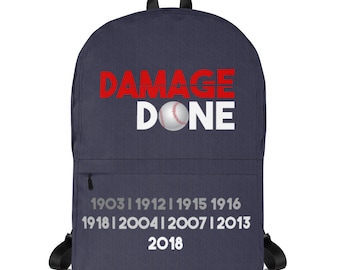 Damage Done Backpack - Boston Red Sox Backpack - Navy Blue Baseball Backpack