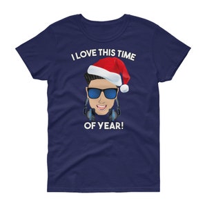 Damen DJ Pauly D Ich liebe diese TIme des Jahres Weihnachten T Shirt - Damen Jersey Shore Pauly D Xmas Kurzarm T-shirt