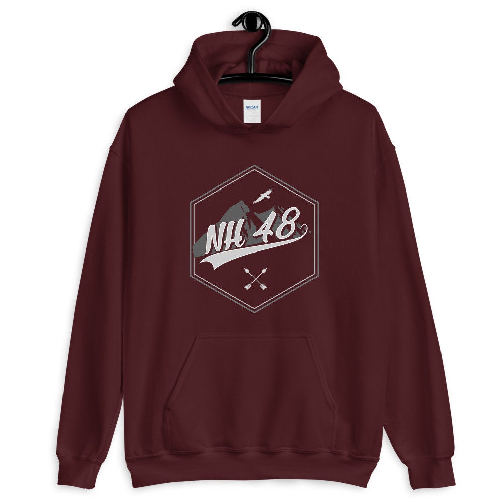 NH 48 Unisex Hoodie New Hampshire 48 Mountains and Hiking - Etsy