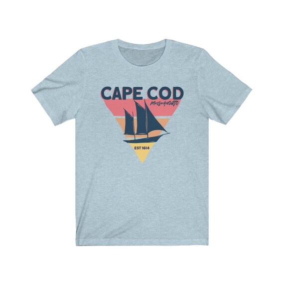 Cape Cod Sailboat Summer Design T-shirt 