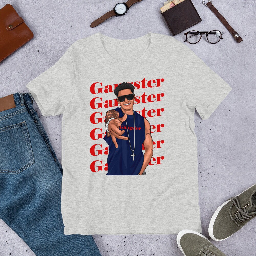 Gangster DJ Pauly D T Shirt with Shades and Chain Jersey Shore Etsy