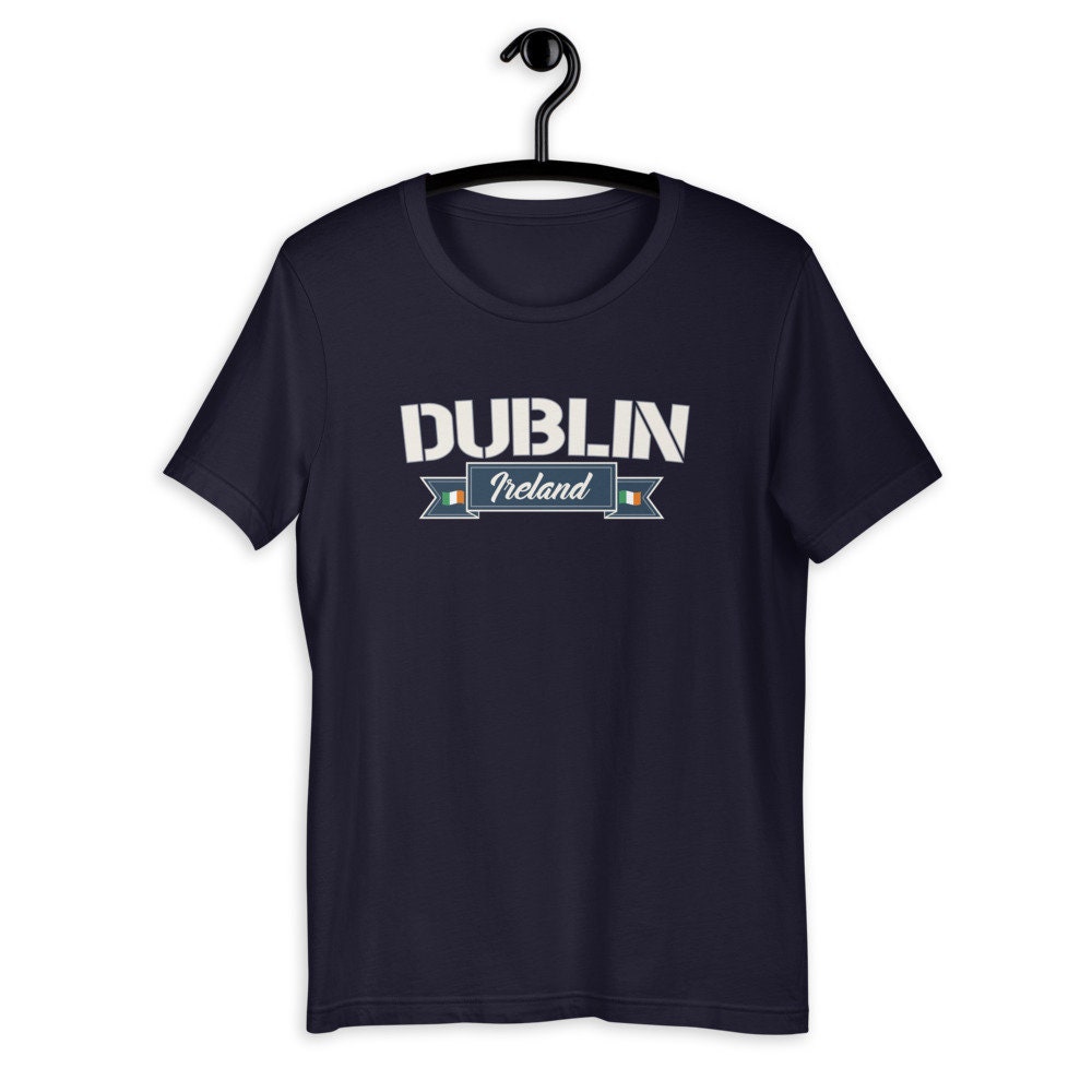 Dublin Ireland Tshirt With Irish Flag Etsy