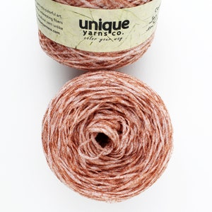 Recycled Plastic Yarn dyed in Shiny Copper, Recycled Yarn, Strong and Sturdy