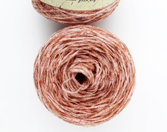 Recycled Plastic Yarn dyed in Shiny Copper, Recycled Yarn, Strong and Sturdy