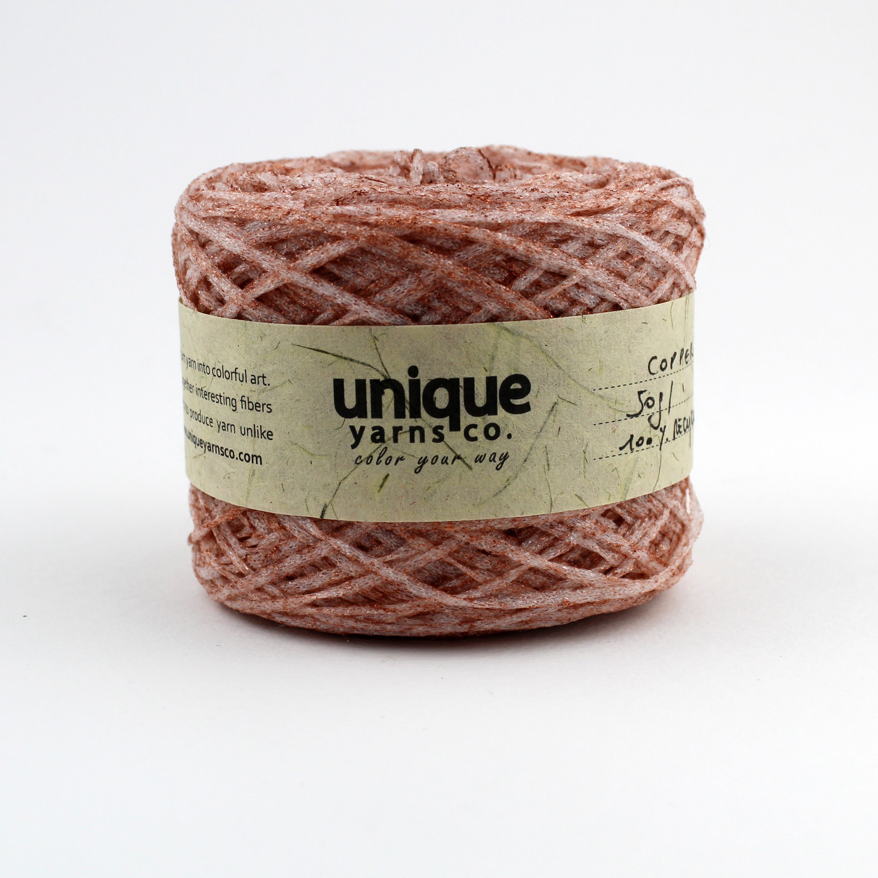 Recycled Plastic Yarn Dyed in Shiny Copper Recycled Yarn Etsy UK