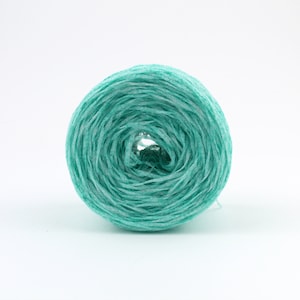 Recycled Plastic Yarn made from Plastic Bottles, Shiny Green Sturdy yarn for Homedecor Projects image 8