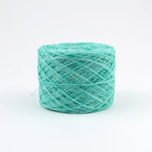 Recycled Plastic Yarn made from Plastic Bottles, Shiny Green Sturdy yarn for Homedecor Projects image 5