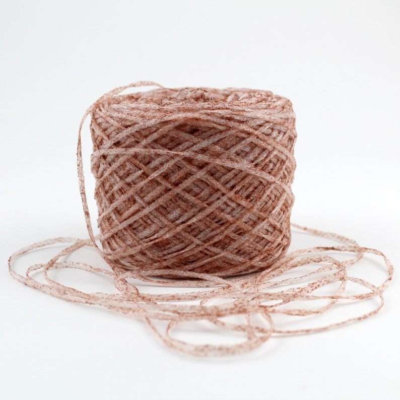 Recycled Plastic Yarn Dyed in Shiny Copper Recycled Yarn Etsy
