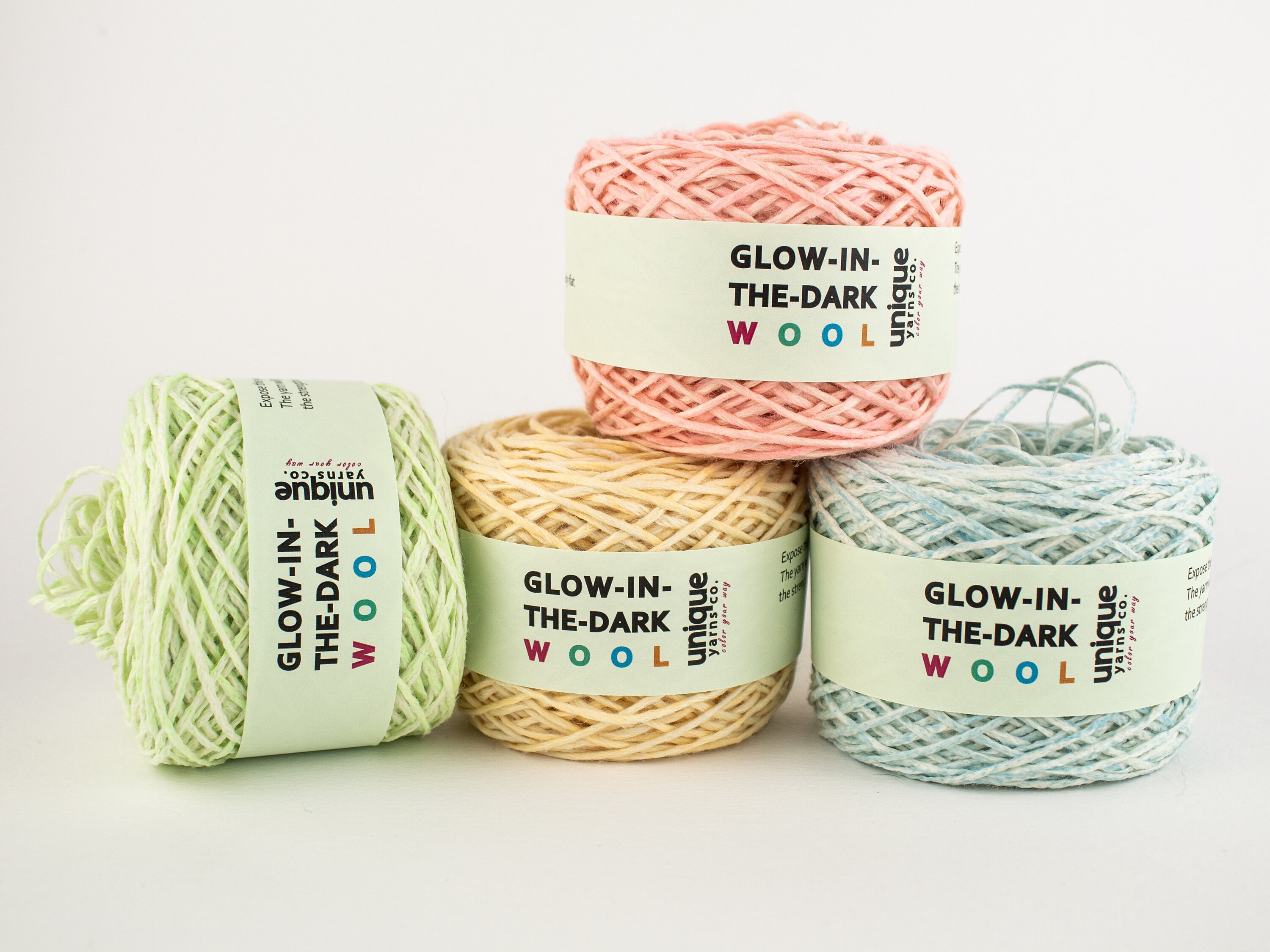 Blue Glow in the Dark Yarn Phosphorescent Blue Wool Etsy UK