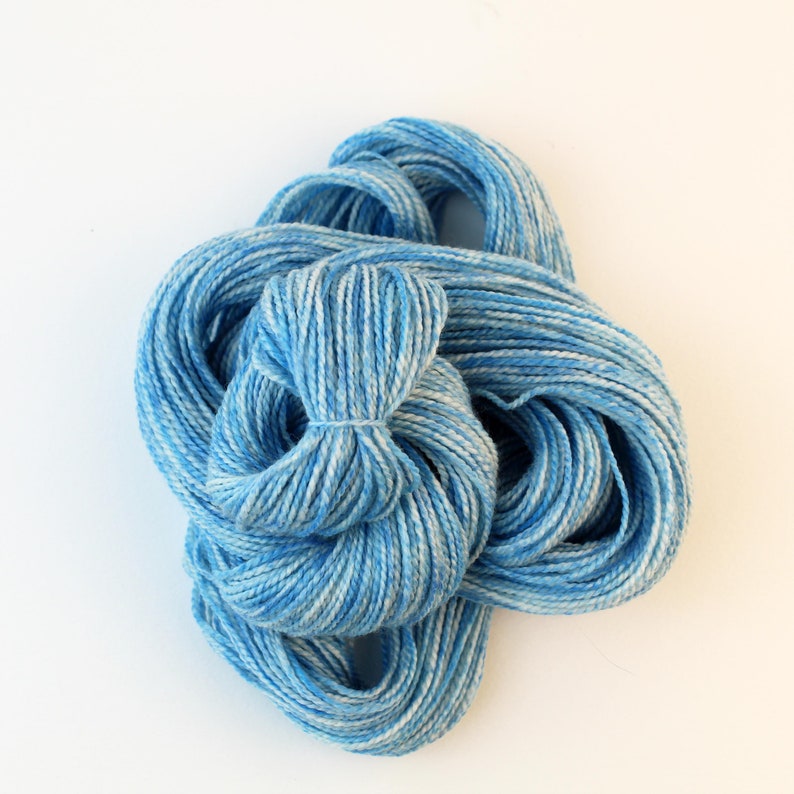 Blue Dyed Merino Wool Naturally Hand Dyed Yarn 50 Gr Skein Etsy UK
