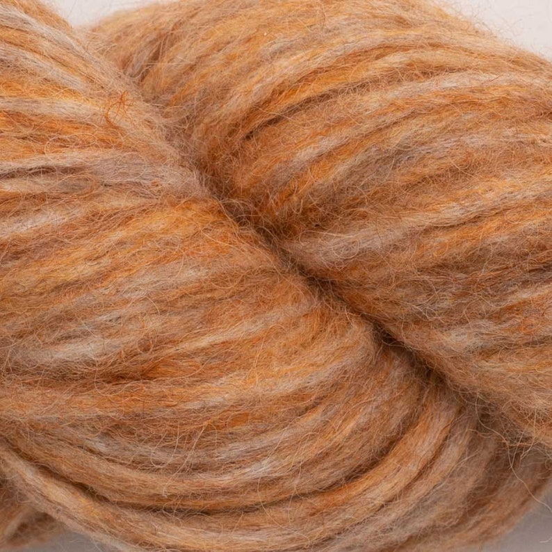 Baby Alpaca Yarn Super Soft 50 gr skein Chunky yarn Ginger