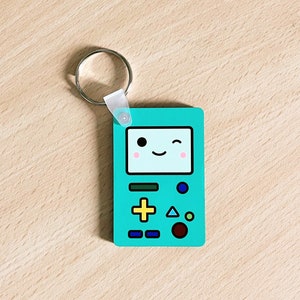 Adventure time sleutelhangers, BMO, Beemo, gameboy, cartoon, geek, nerd, tijd voor avontuur, Biemo