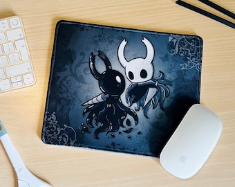 Hollow Knight fanart mousepad, mouse pad, Knight & Shade, Void, computer, gamer, gift, present