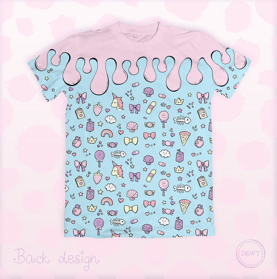Kawaii Pastel tshirt shirt cute Japan Pastel top Etsy