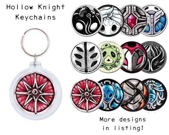 Hollow Knight Keychain Charm Hornet Grub Compass Etsy