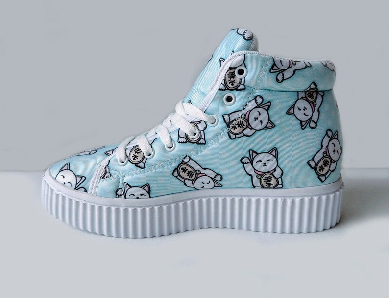 Bonitas zapatillas con gatos zapatos niños mujeres Etsy