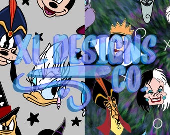 Magical Villains Halloween Seamless File Pattern Bundle