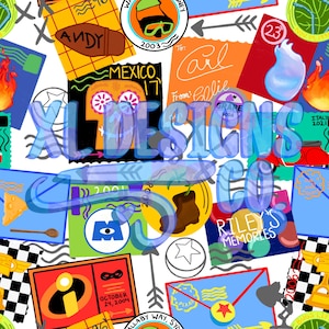 Magical Pixar Seamless File Pattern