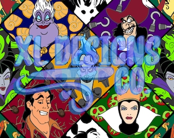 Magical Villains BUNDEL Naadloos bestandspatroon