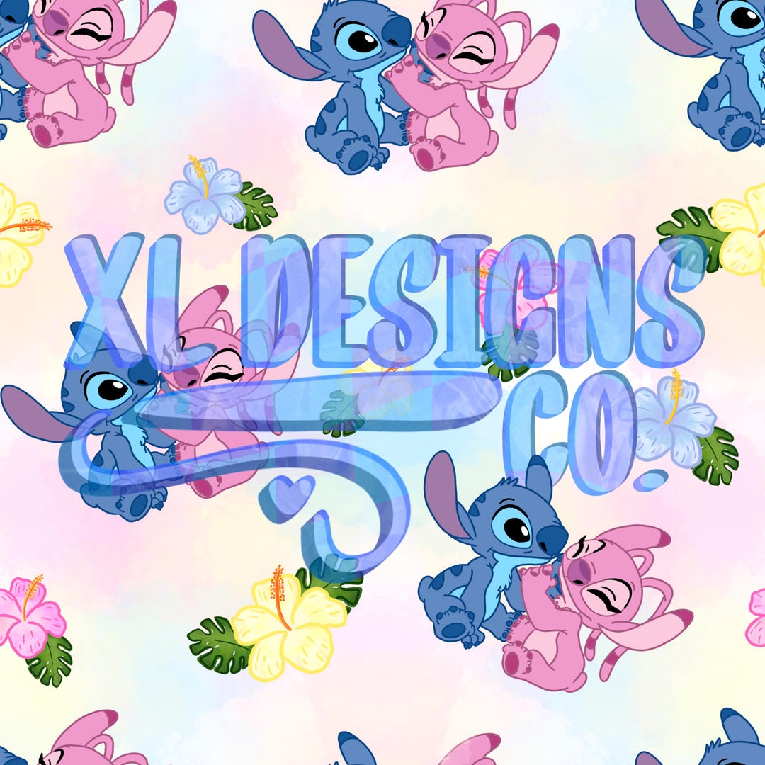 Magical Alien Stitch and Angel Seamless File Pattern - Etsy