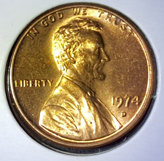 1974 D Uncirculated Lincoln Memorial Cent Copper Alloy Penny - Etsy