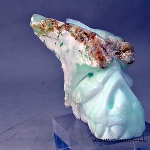 MINT GREEN OPAL Manus Dragon, Special Unique Hand Made and Signed by Artist......