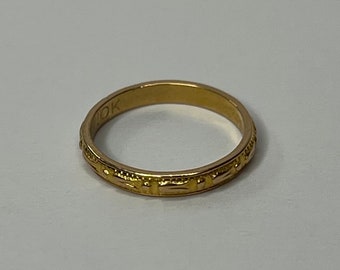 Vintage 10K Yellow Gold Baby Ring